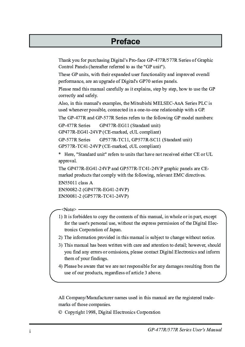 First Page Image of GP577R-SC41-24VP Series Manual.pdf